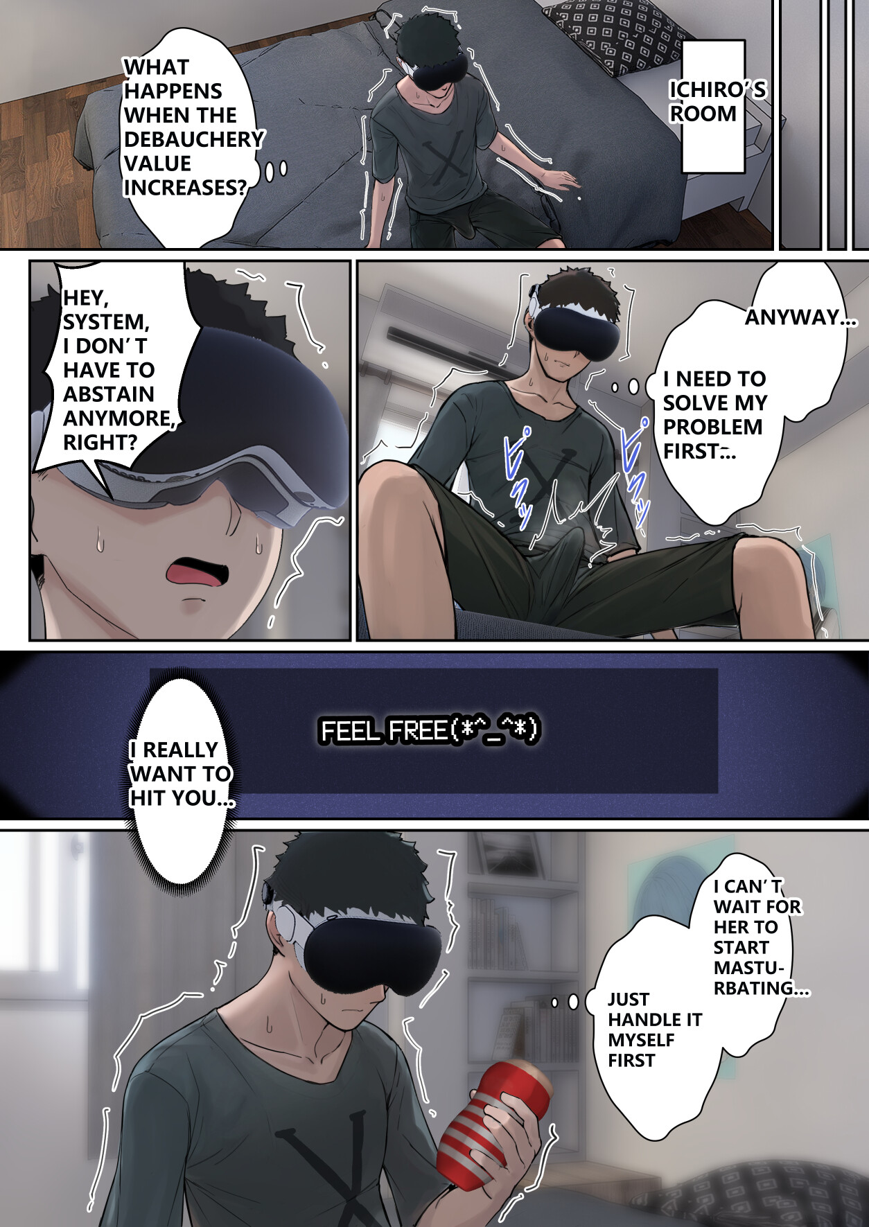 Hentai Manga Comic-My AR glasses can see various stats about my foster sister?!-Read-63